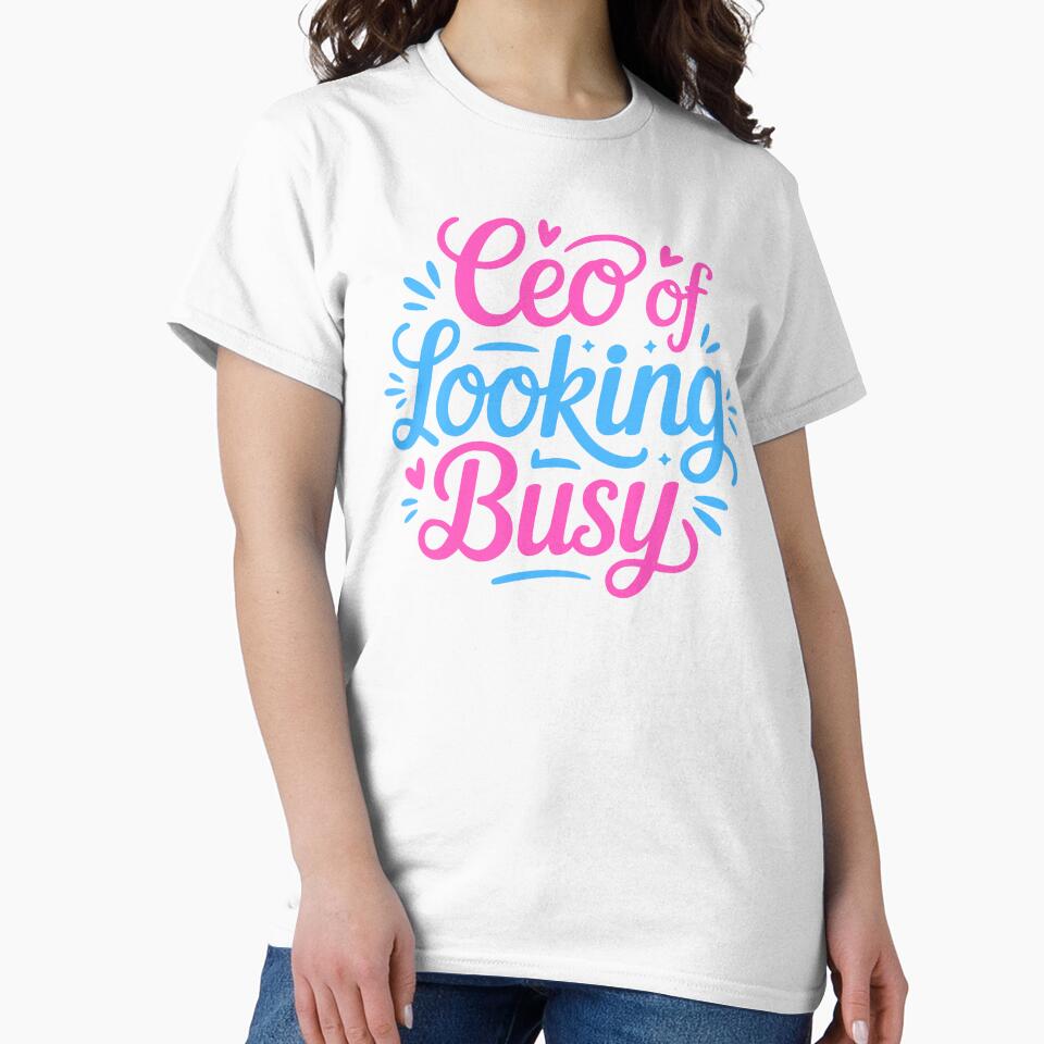 CEO Of Looking Busy! Pink Corporate Girlie by PMCreative