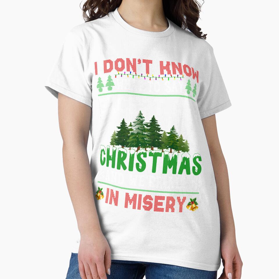 Vacation Santa Xmas Gifts We're All In Misery Ugly Funny Christmas by Twan-Pas31