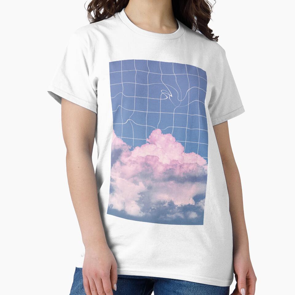 Aesthetic Lo-fi Clouds and Purple Blue Sky Grid  by tartagain \\  Pretty Lo-fi Aesthetic by tartagain