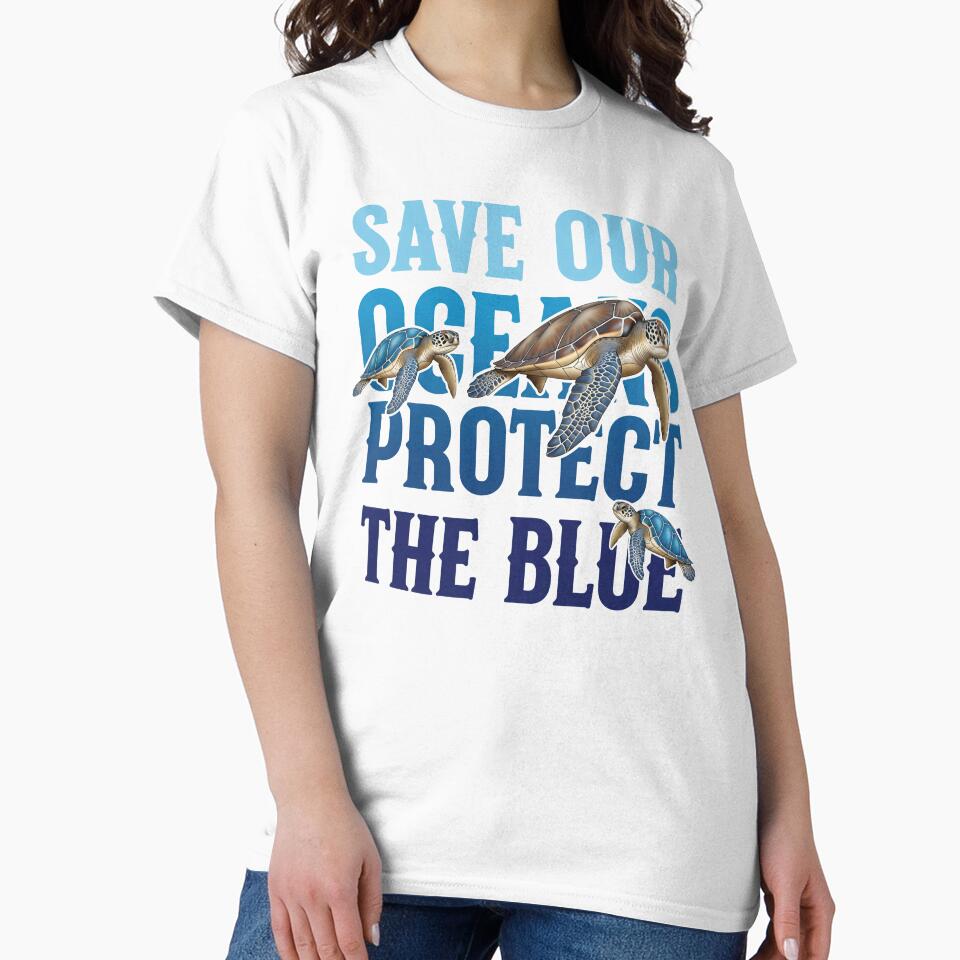 Save Our Oceans - Protect The Blue Sea Turtle by zoughlal