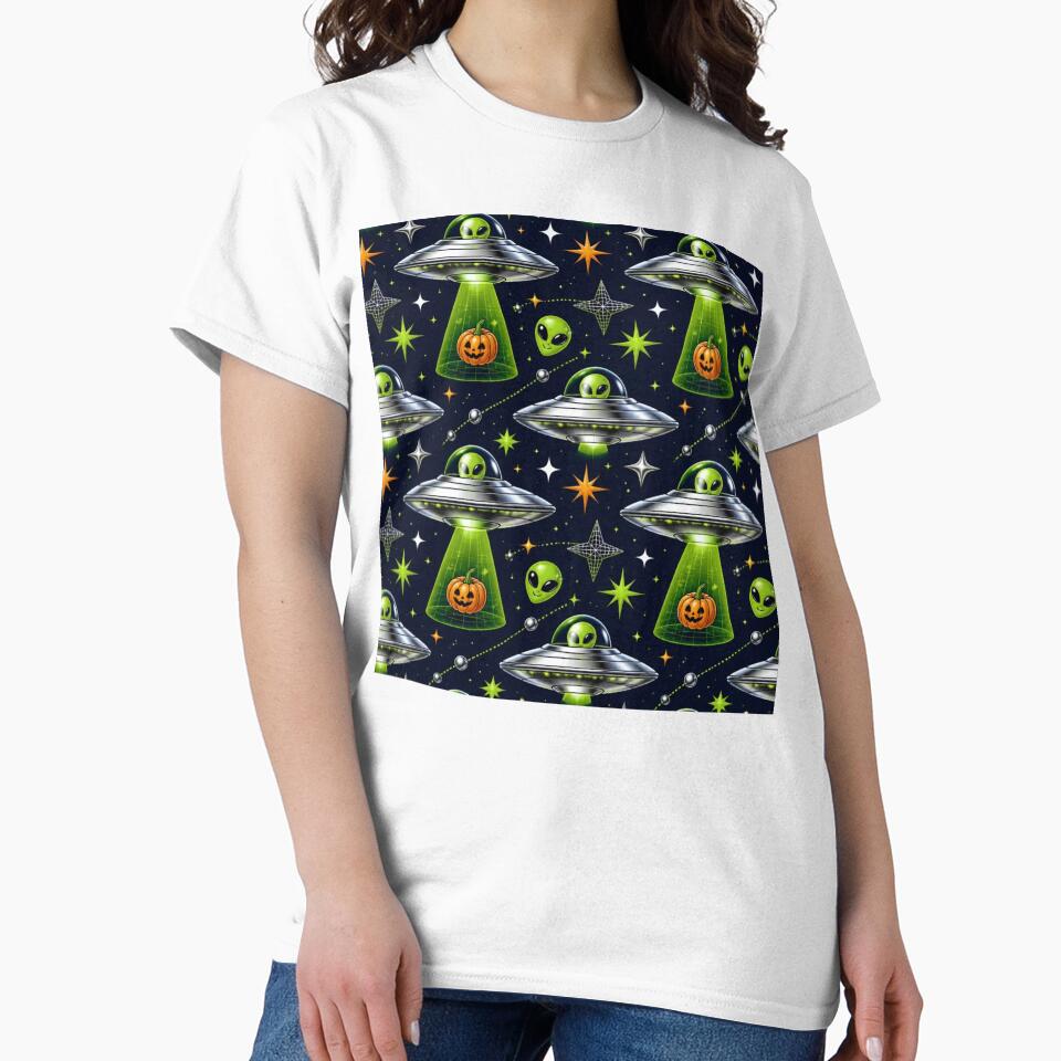 Y2K Retro Futuristic UFO Alien Halloween Abduction by StickyGuys