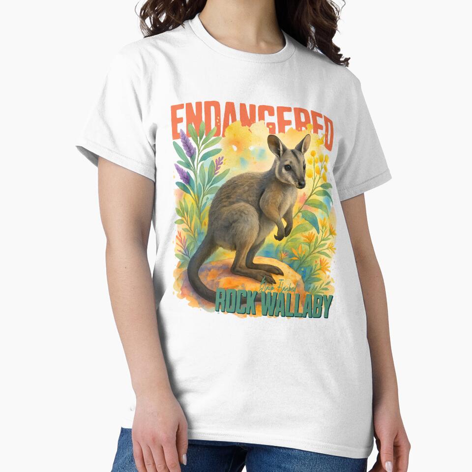 Endangered Black-Flanked Rock Wallaby – Australian Wildlife Art by Waratah and Wood