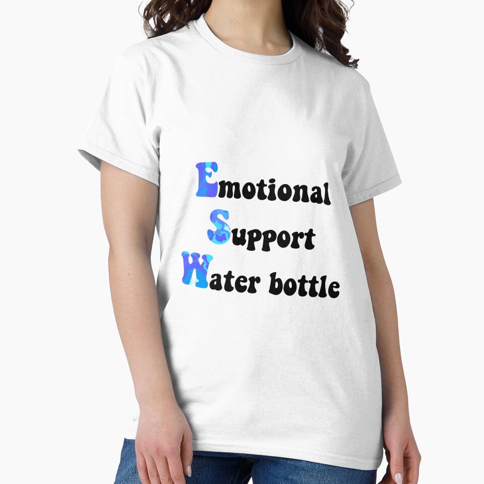 emotional support water bottle marble by lilystickers65