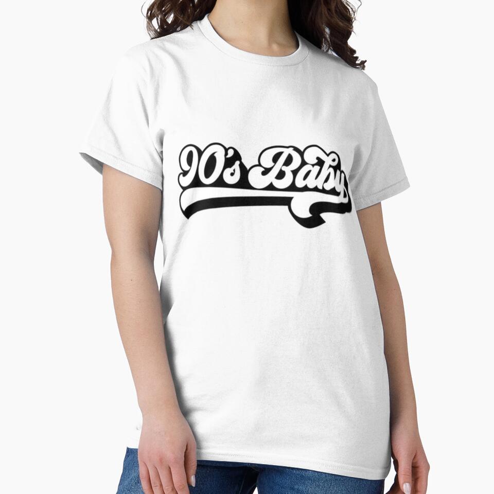 90s Baby - Retro Varsity Script Nostalgia Statement by The-SilentPlace