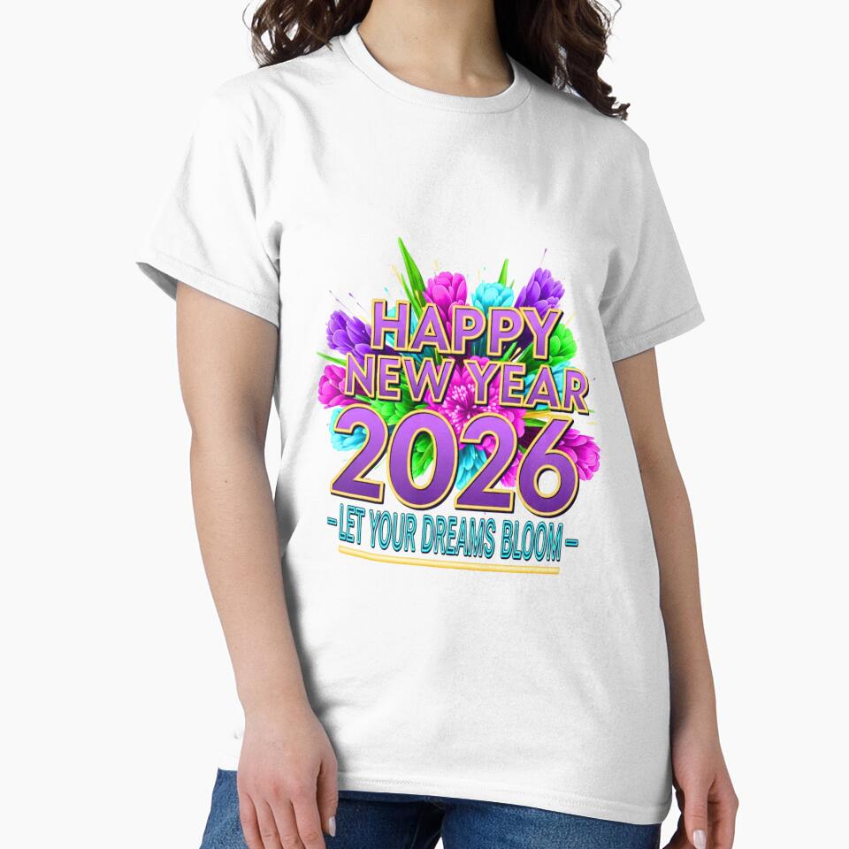 Happy New Year 2026 Floral Celebration - Let Your Dreams Bloom by lojadpop