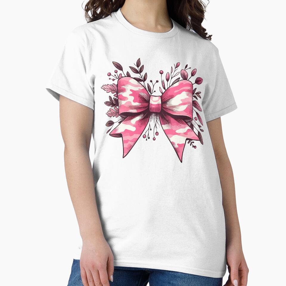 Coquette Camo Pink Floral Bow Hunting Women by TomFrontierArt