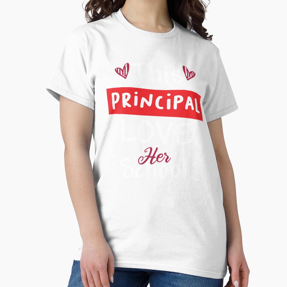 Women's This Principal Loves Her School, funny principal by Loukman-Badri