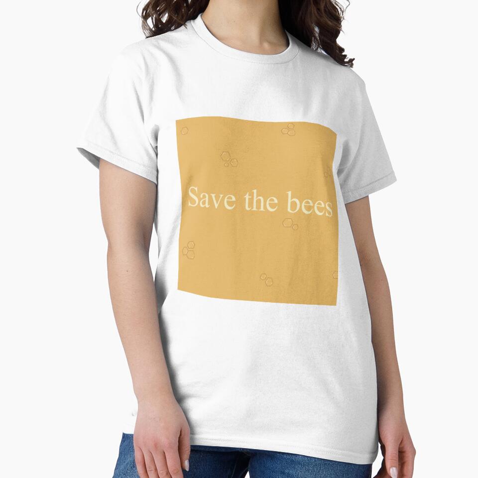 Save the Bees Honeycomb (Square) by snw-designs