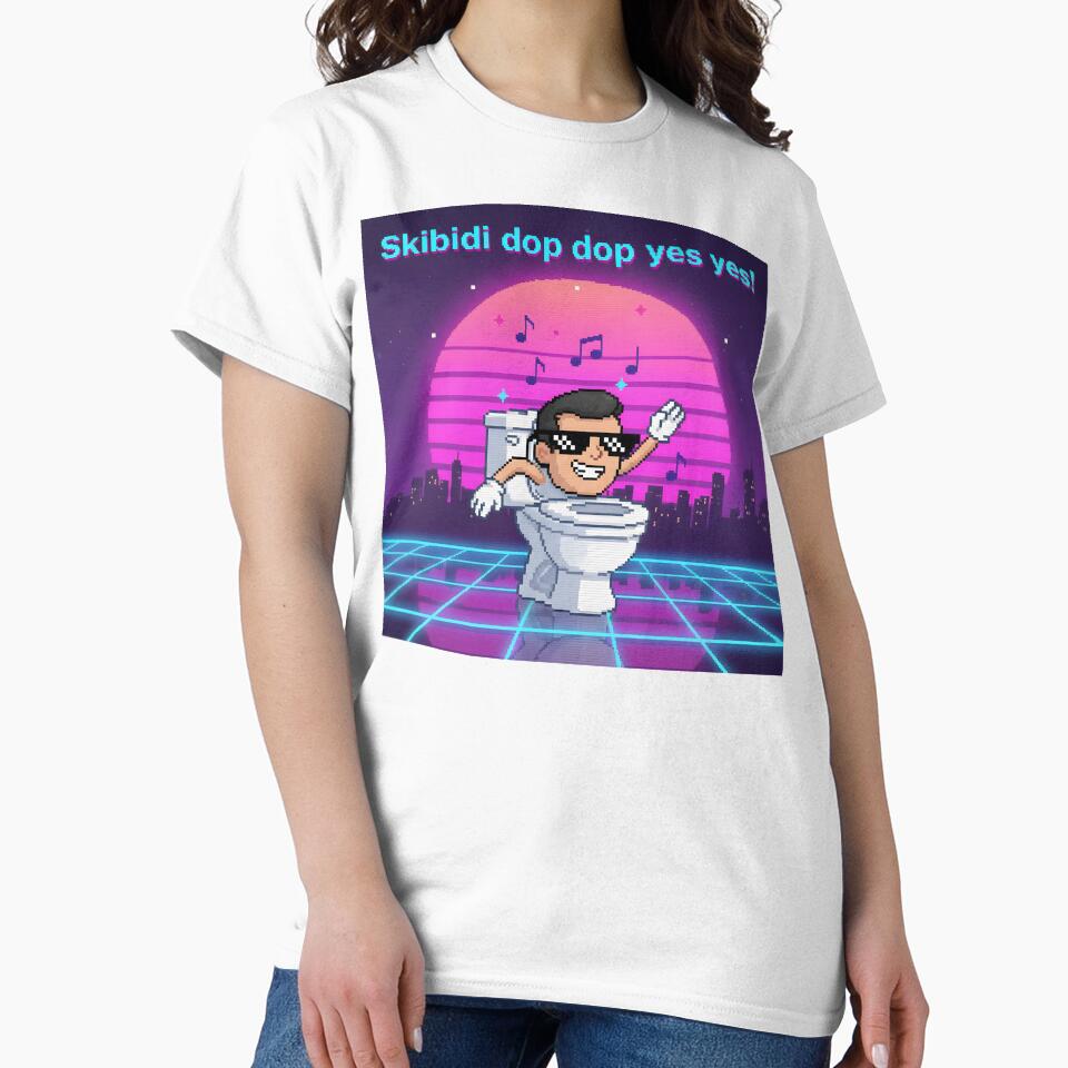 Retro Skibidi Toilet Dance Pixel Art by AnnDesignStudio