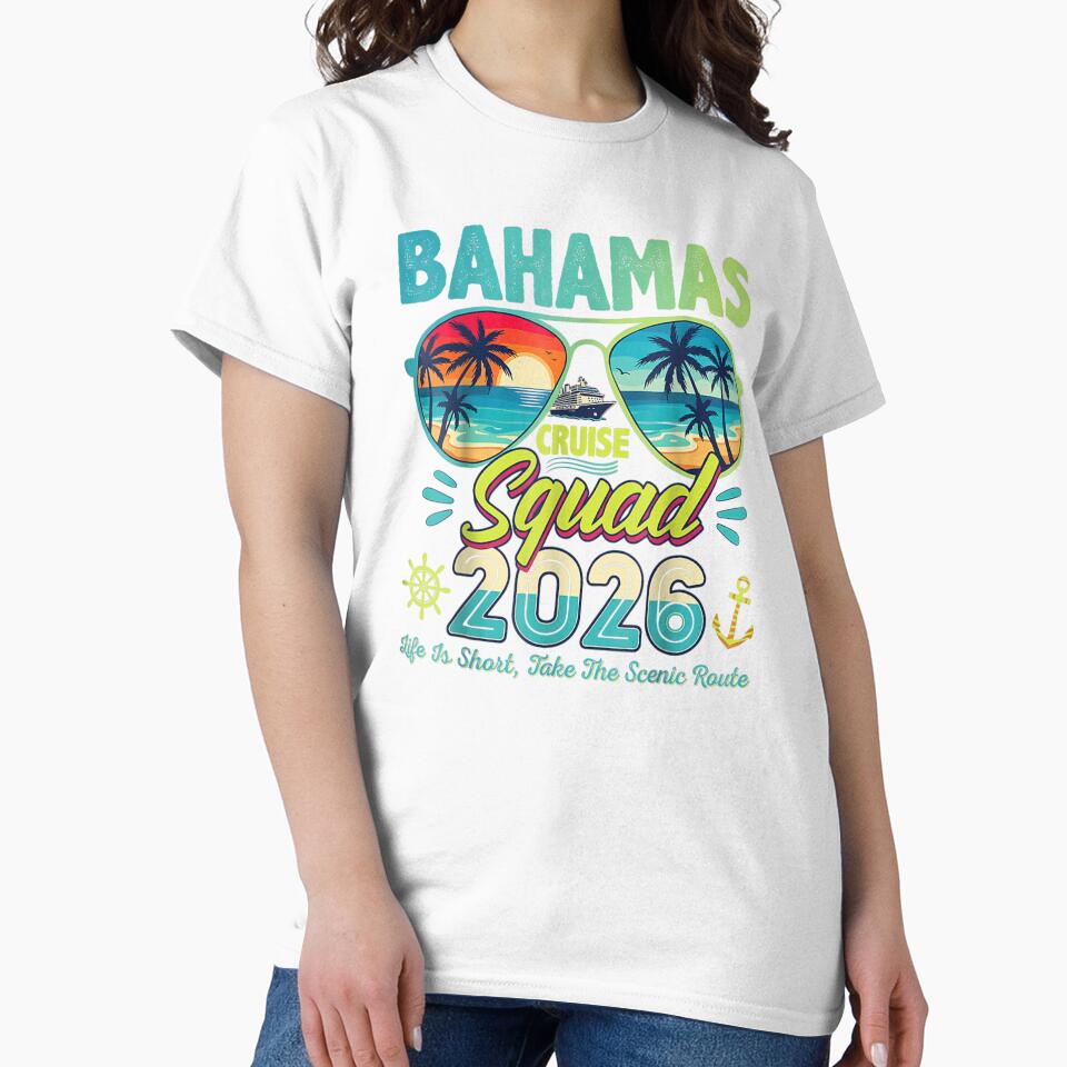 Bahamas Cruise Squad 2026 Family Vacation Cruise Shirt by HuserPiri