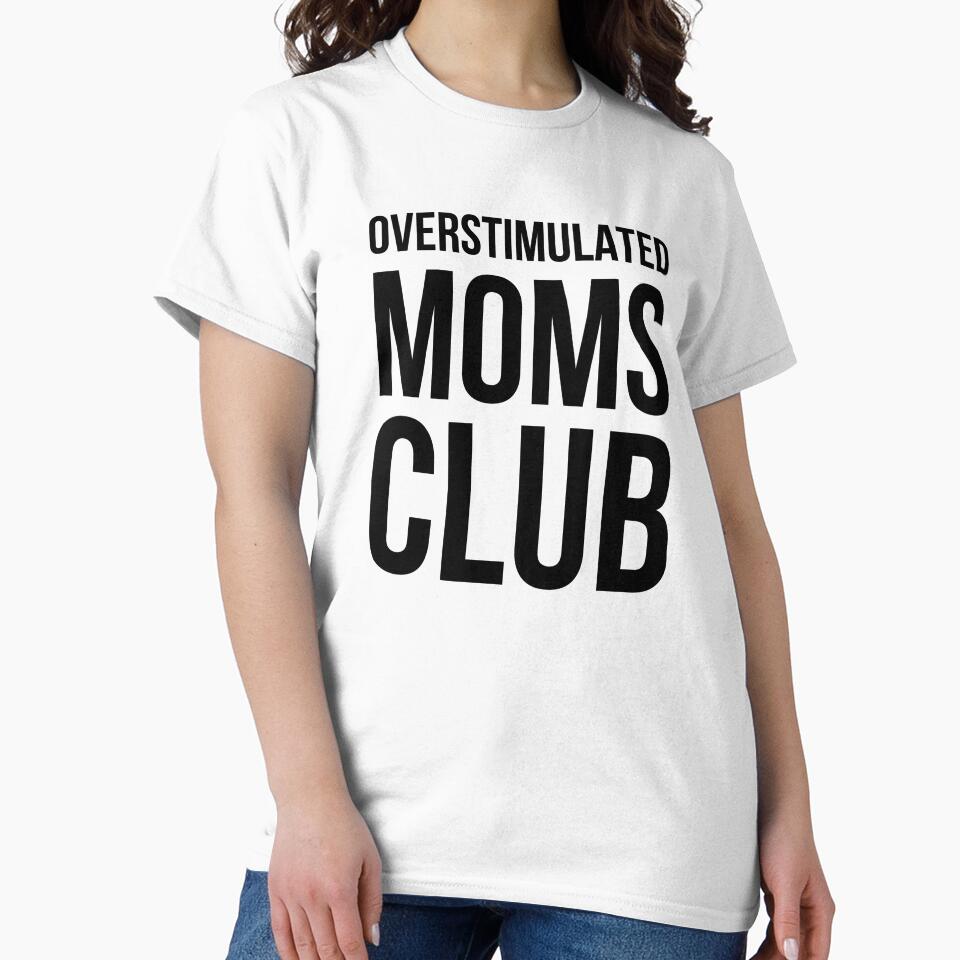 Overstimulated moms club funny mother cute mama humor by snowry