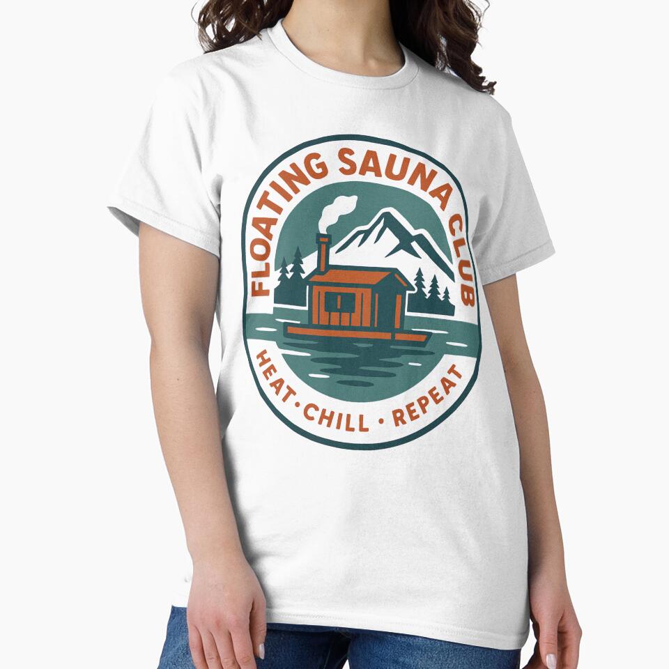 Floating Sauna Club Nordic Retro design by Meandmyshop