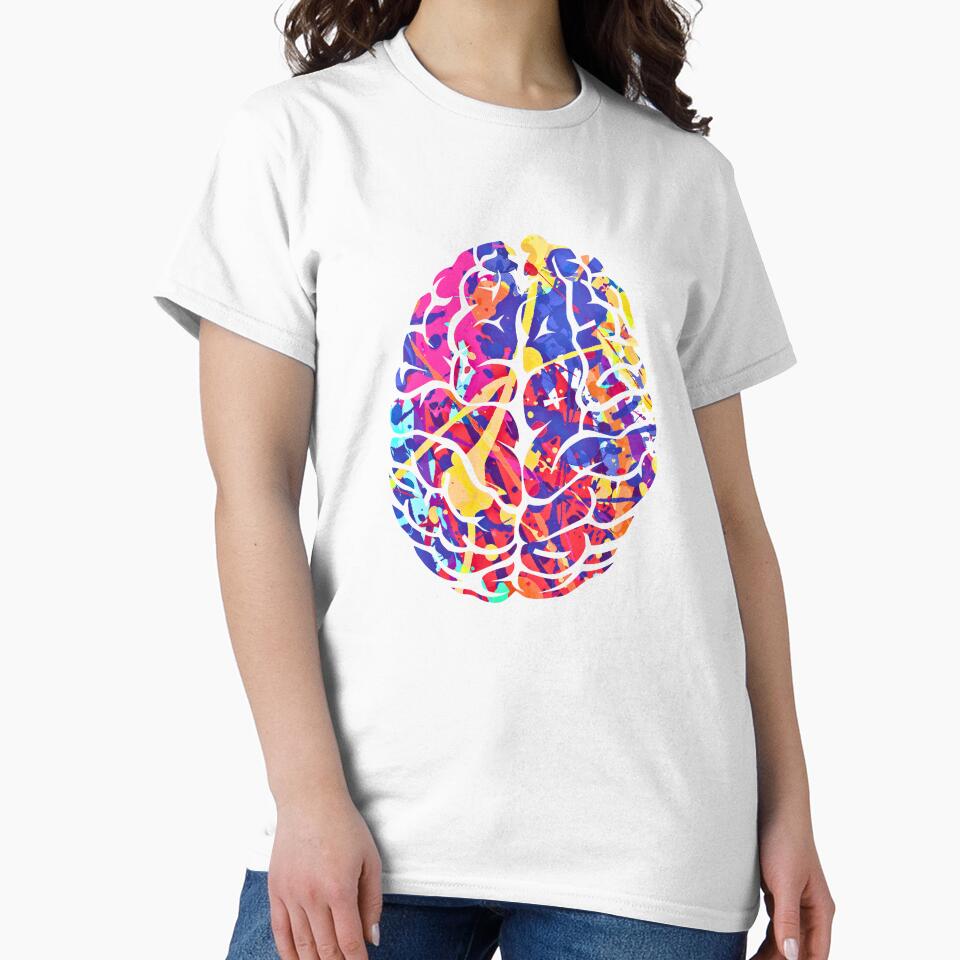 Abstract Colorful Brain Art by Peksli