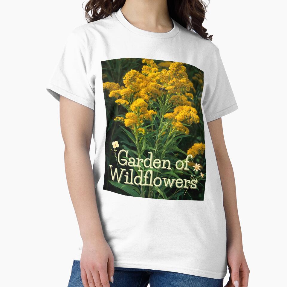 Garden Of Wildflowers Native Plants Yellow Goldenrod Design by EarthArtDesigns