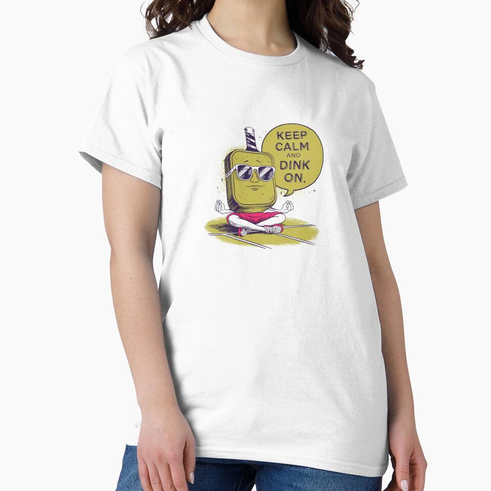 Funny Pickleball Gift "Keep Calm and Dink On" by UneequeDesigns