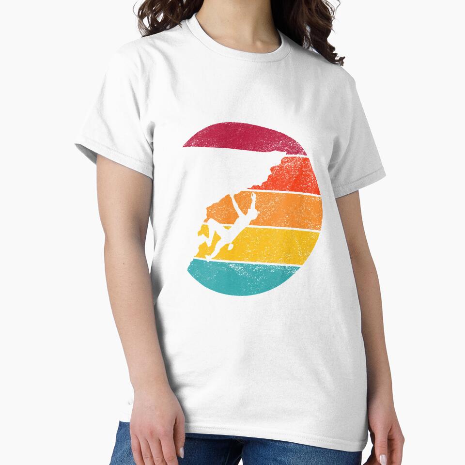 Retro Free Solo Climb Climber Bouldering Mountaineering by Jutisi
