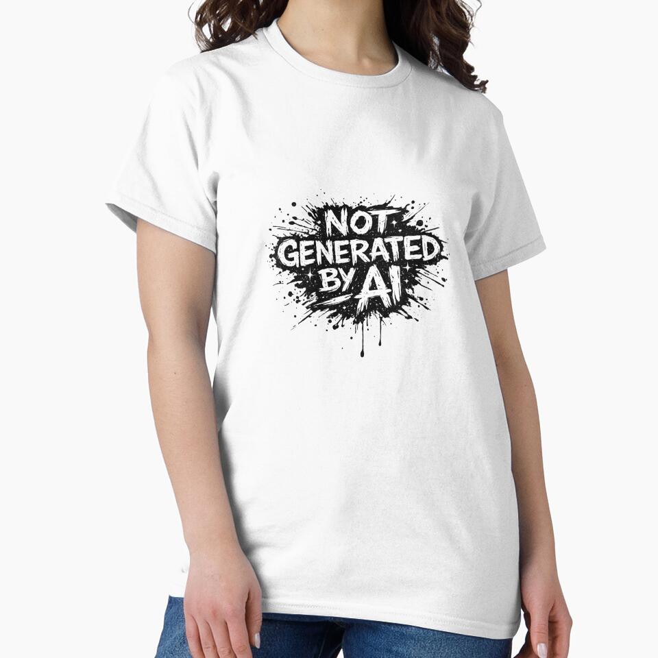 Not Generated by AI Punk Sticker by Antonrec86
