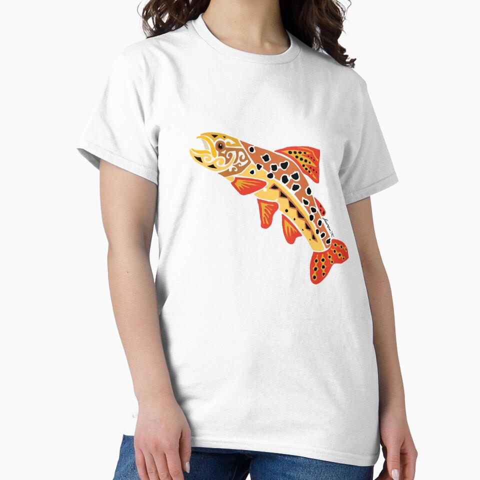 Apache Trout Tribal Design Colored by KitayamaDesigns