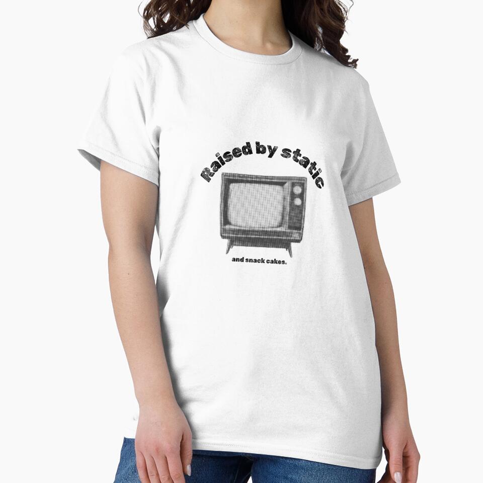 Raised by Static and Snack Cakes – Weirdcore Nostalgia T-Shirt by WyrdsEdge