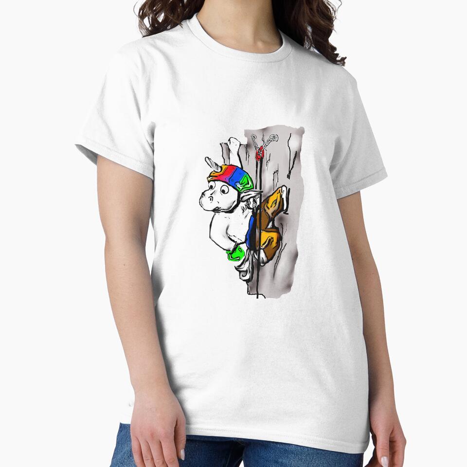 Climbing Unicorn Rock Climbing Climber Mountain Bouldering Funny by Jutisi
