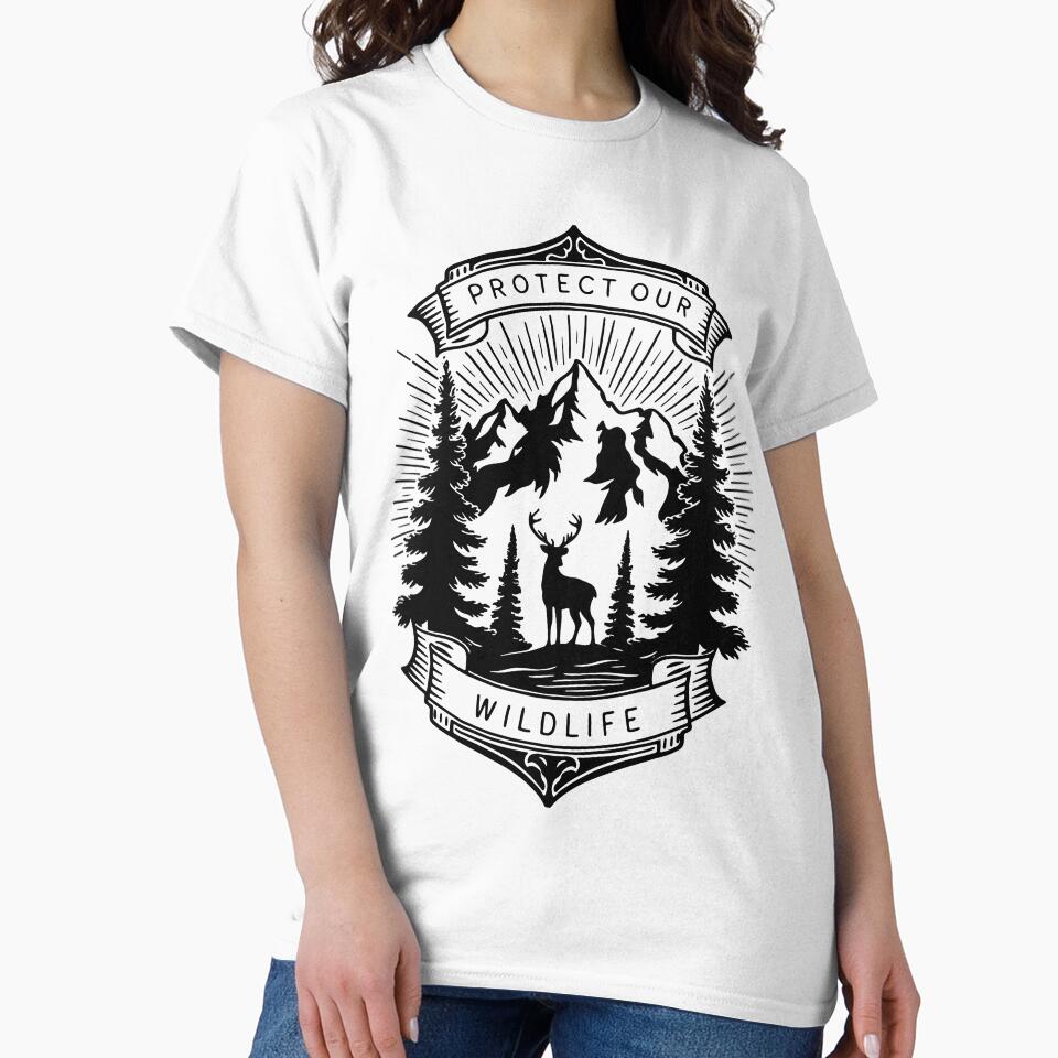 Protect Our Wildlife | Environmental Awareness Design | Save Endangered Species Graphic | Bold Nature Conservation Message | Eco-Friendly Advocacy Typography by PaintedPixels01