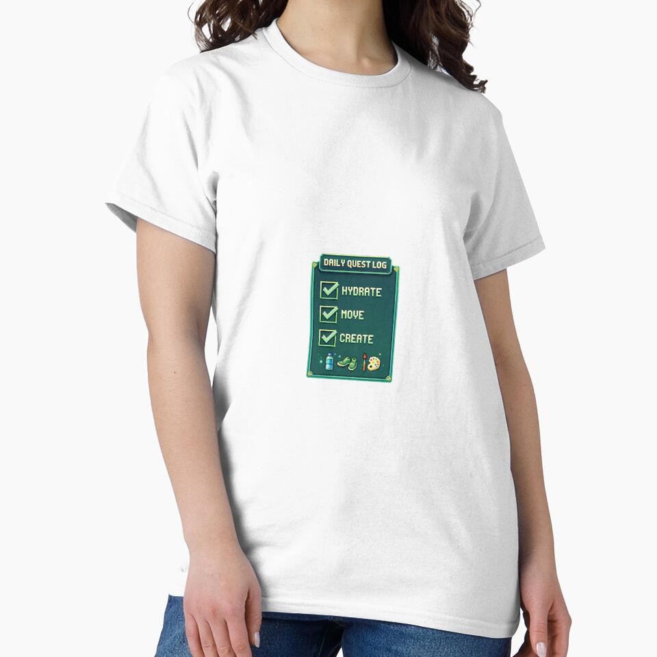 Daily Quest Log 2026 gamified habit tracker hoodie by Elloracomplex