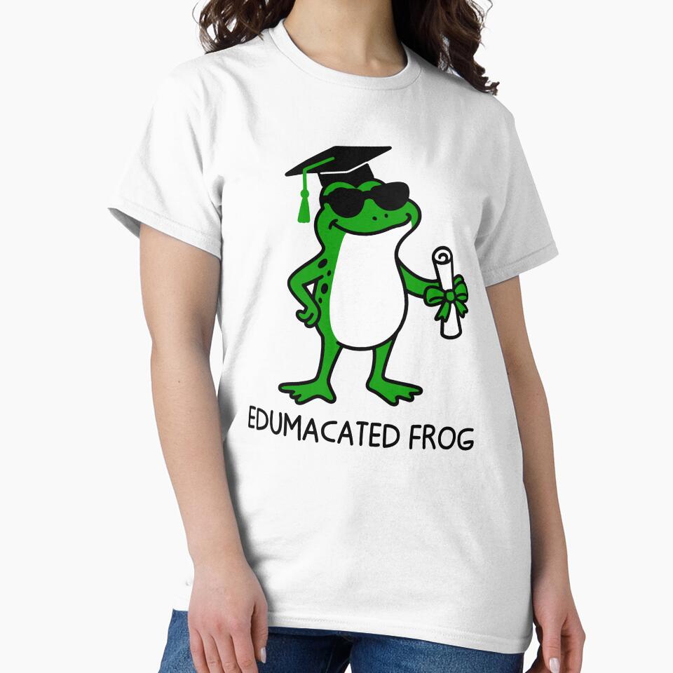 Edumacated Frog Funny Graduation Season by gunaone-design