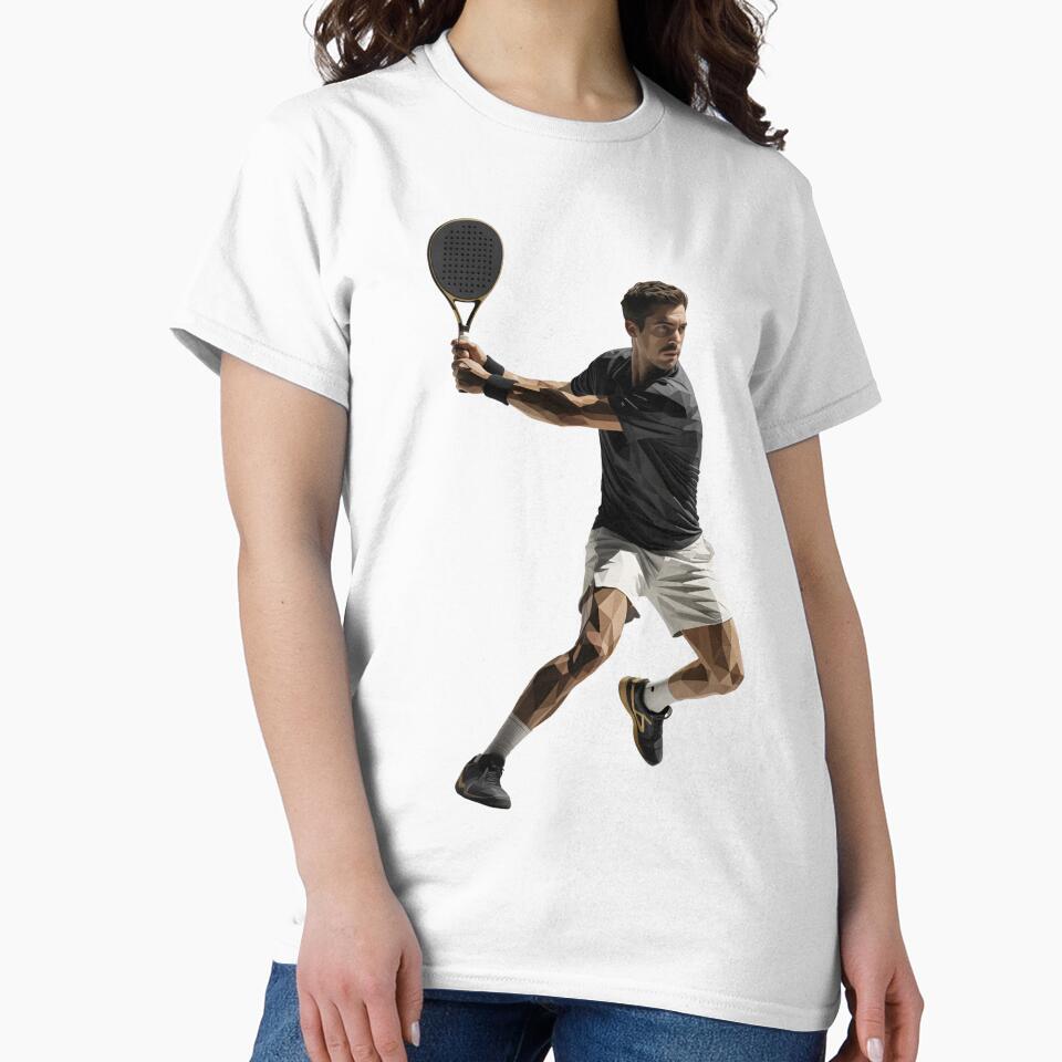 Padel Player / Shot – Geometric Sports Shirt Design by Epesem