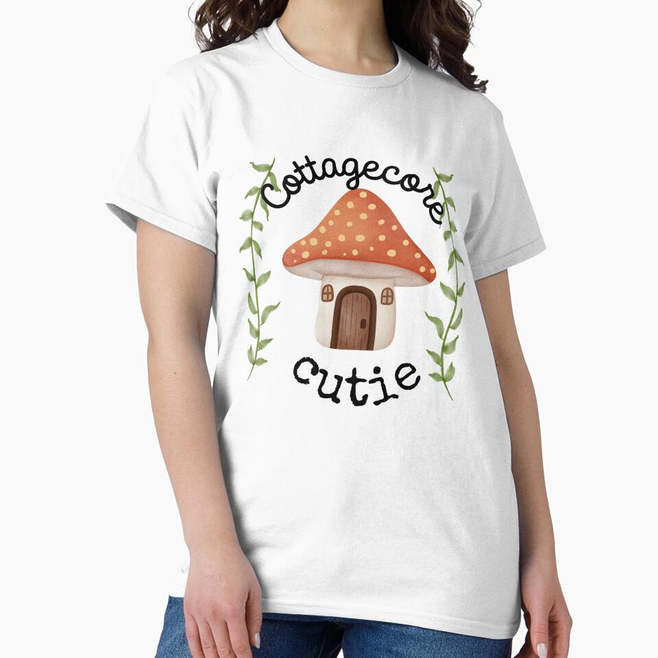 Cottagecore Cutie Mushroom House - Whimsical Botanical Aesthetic Design by AKawaiiPastels