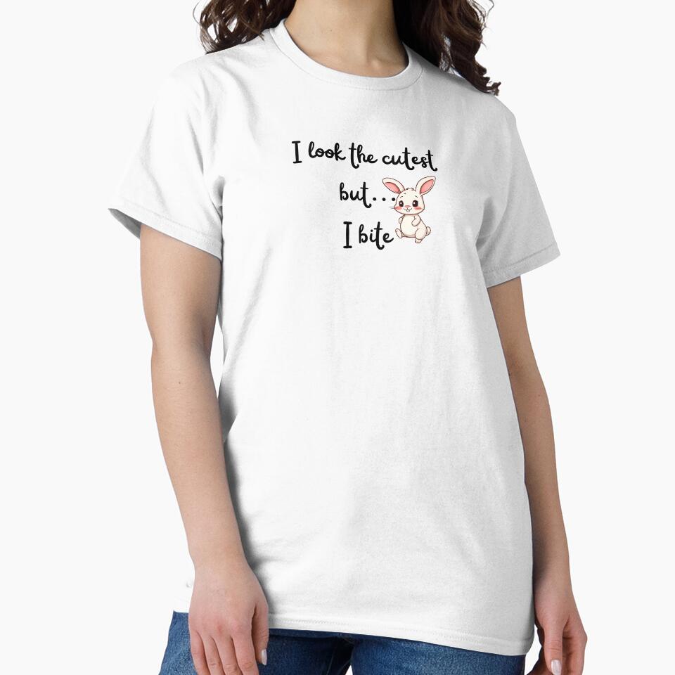 I Look the Cutest But, I Bite - Easter Cute - Bunny. by Egyptics