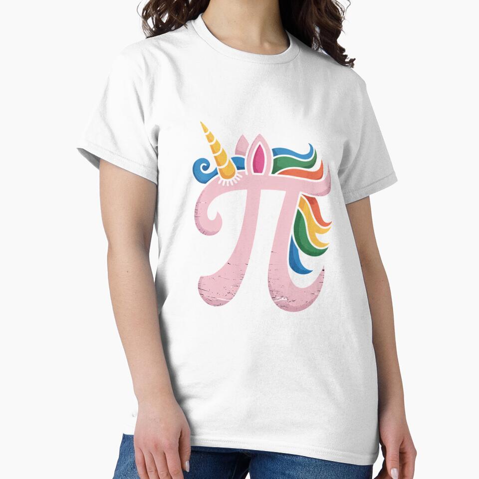 Cute Unicorn Pi Day 3.14 Math Number Pi Math Pun Girls Kids by Moxizz