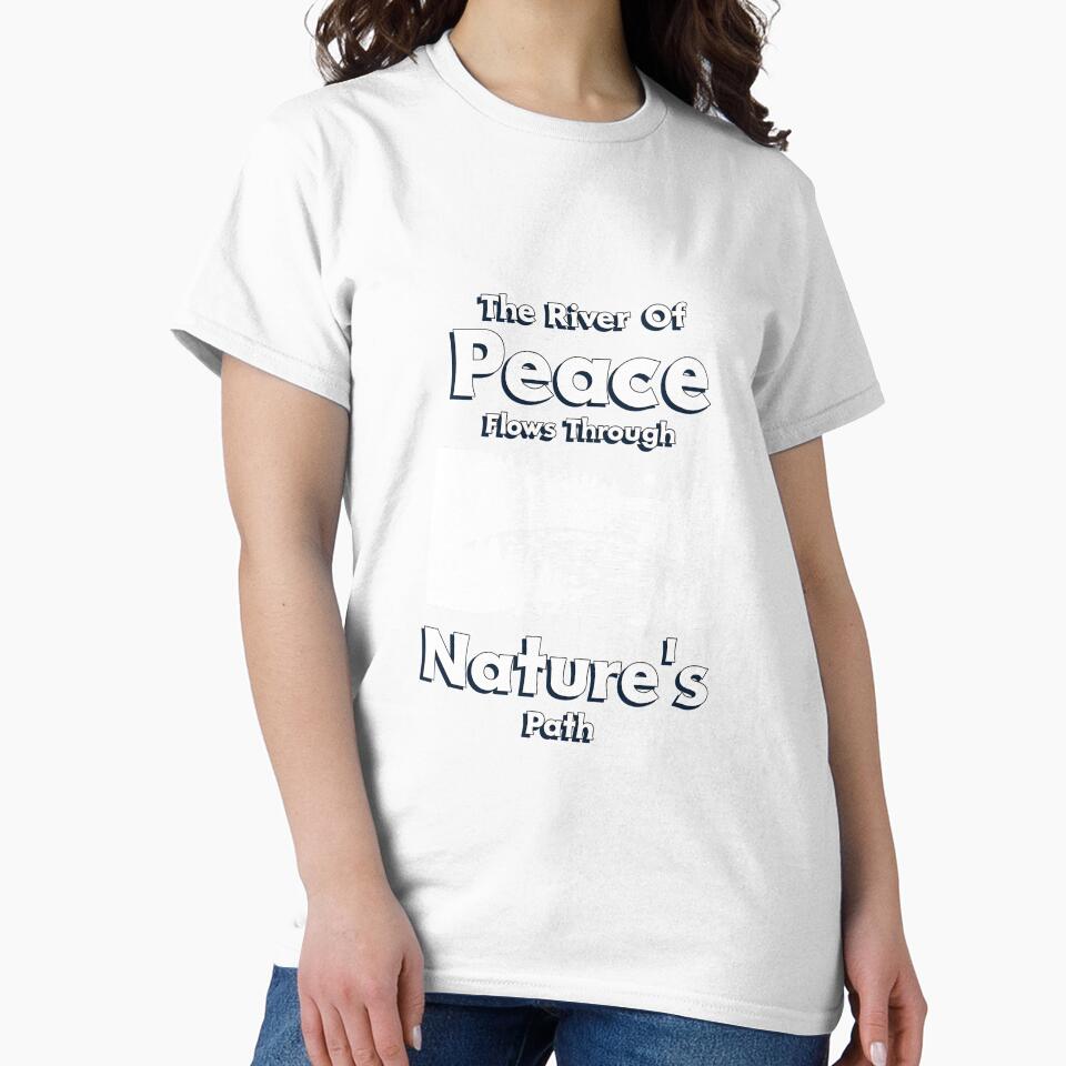 The River of Peace Flows Through Nature's Path - Nature is My Therapy by WrighTeeHut