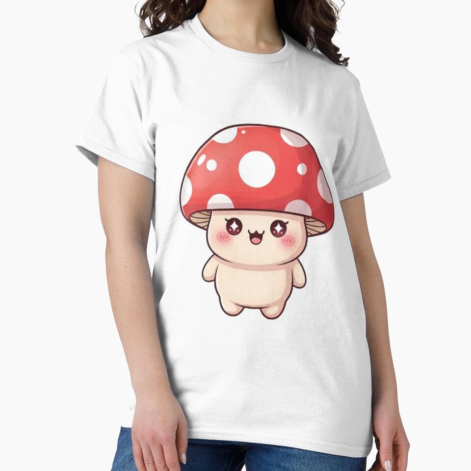 Kawaii Mushroom Buddy – Cute Forest Character by PunnyBean
