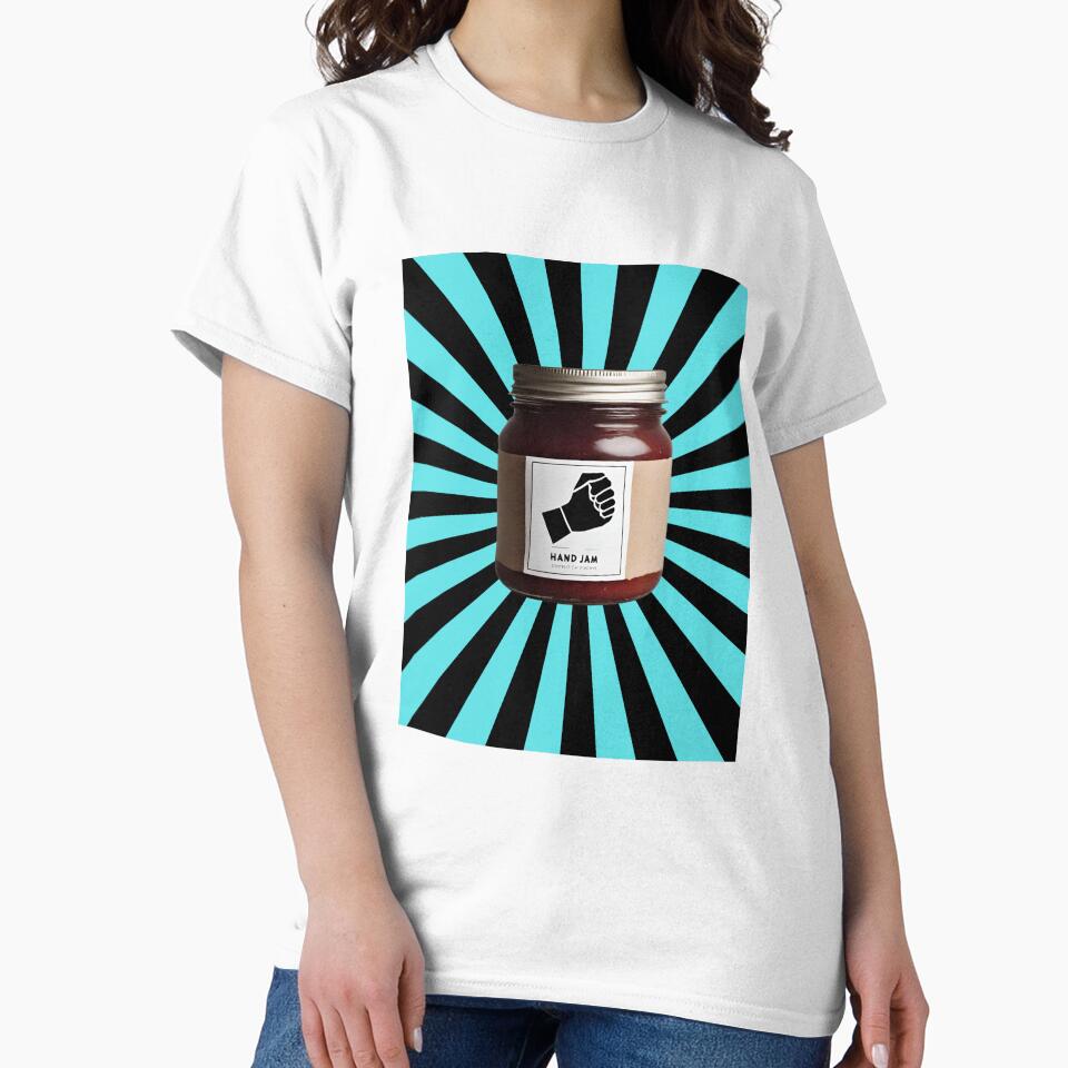Hand Jam  - Humorous Rock Climbing Pun Shirt by Outdoorgirl1