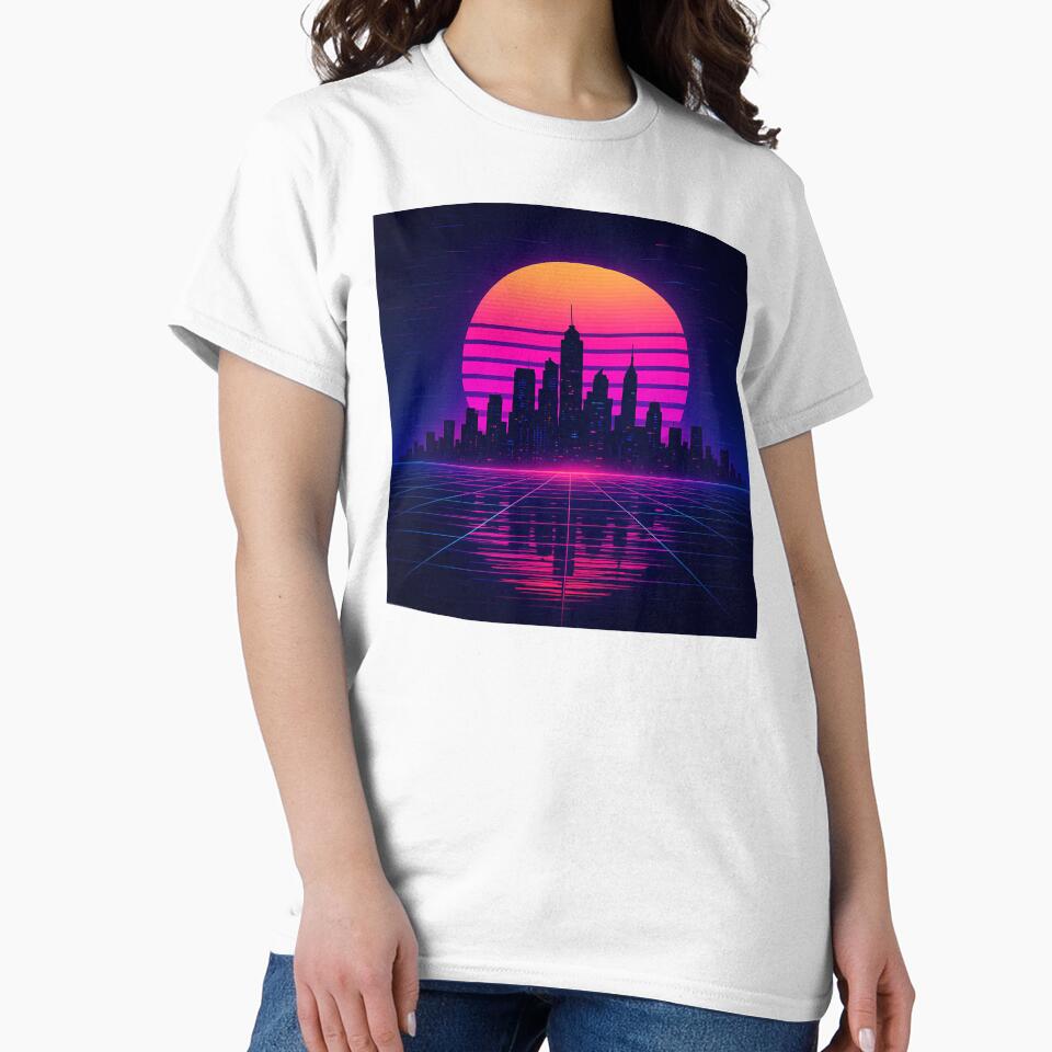 Neon Horizon – Retro City Glow by ArcadiaSilence