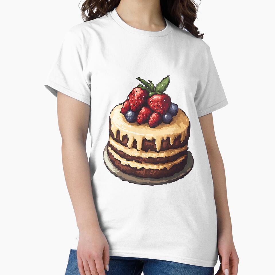 Retro Pixel Art: Pixelated Cake by bapupa