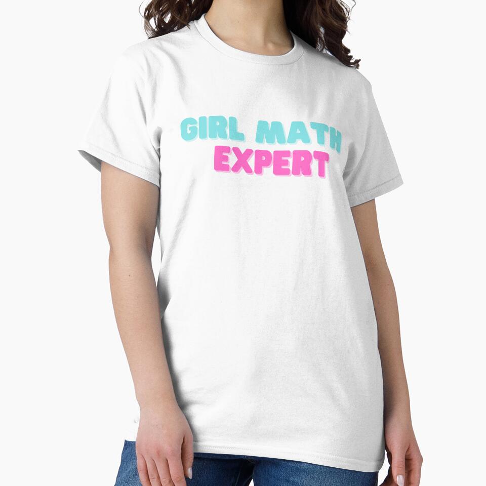 Girl Math Expert Pink and blue by Neeshki