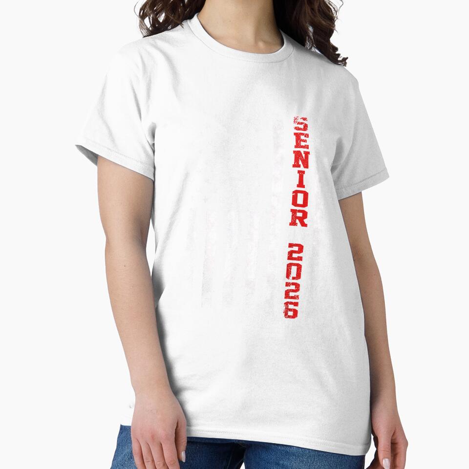 Senior Year 2026 American Flag USA Graduation Class of 2026 by Boutkimaewab