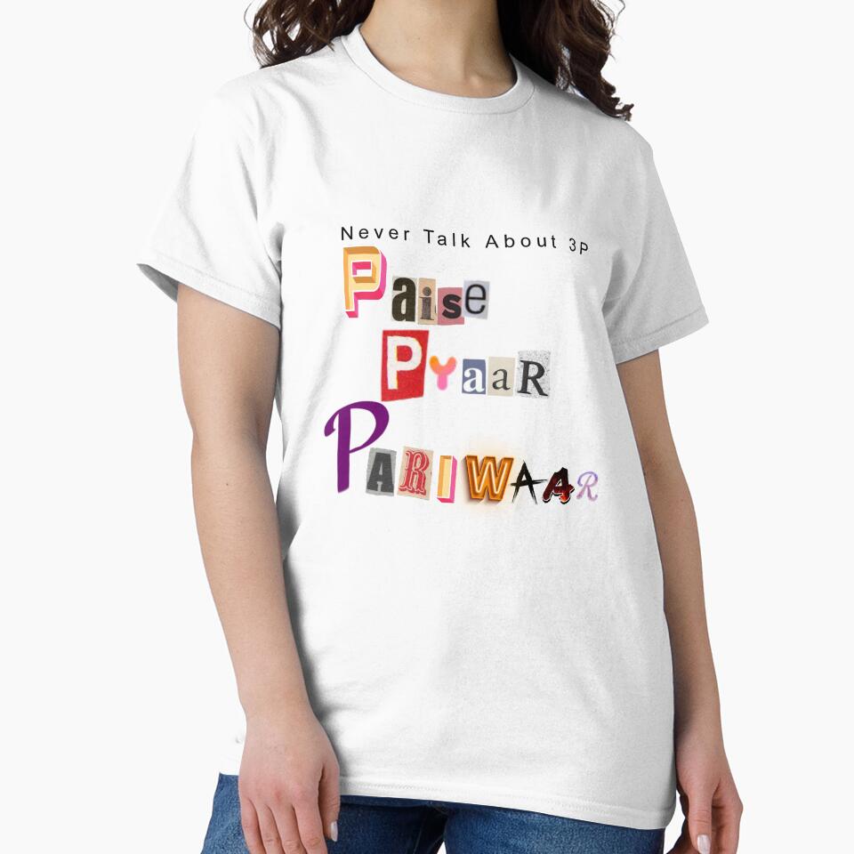 Paise Pyaar Pariwar – Never Talk about 3P - Hindi Typography Design by Sunny Rathor