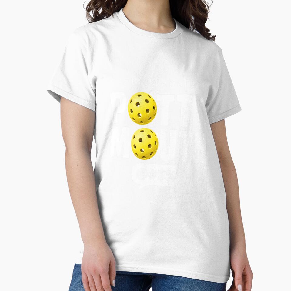 Pickleball Potty Mouth Funny Player Humor Sarcastic Pickleball Saying Graphic by Maravillio