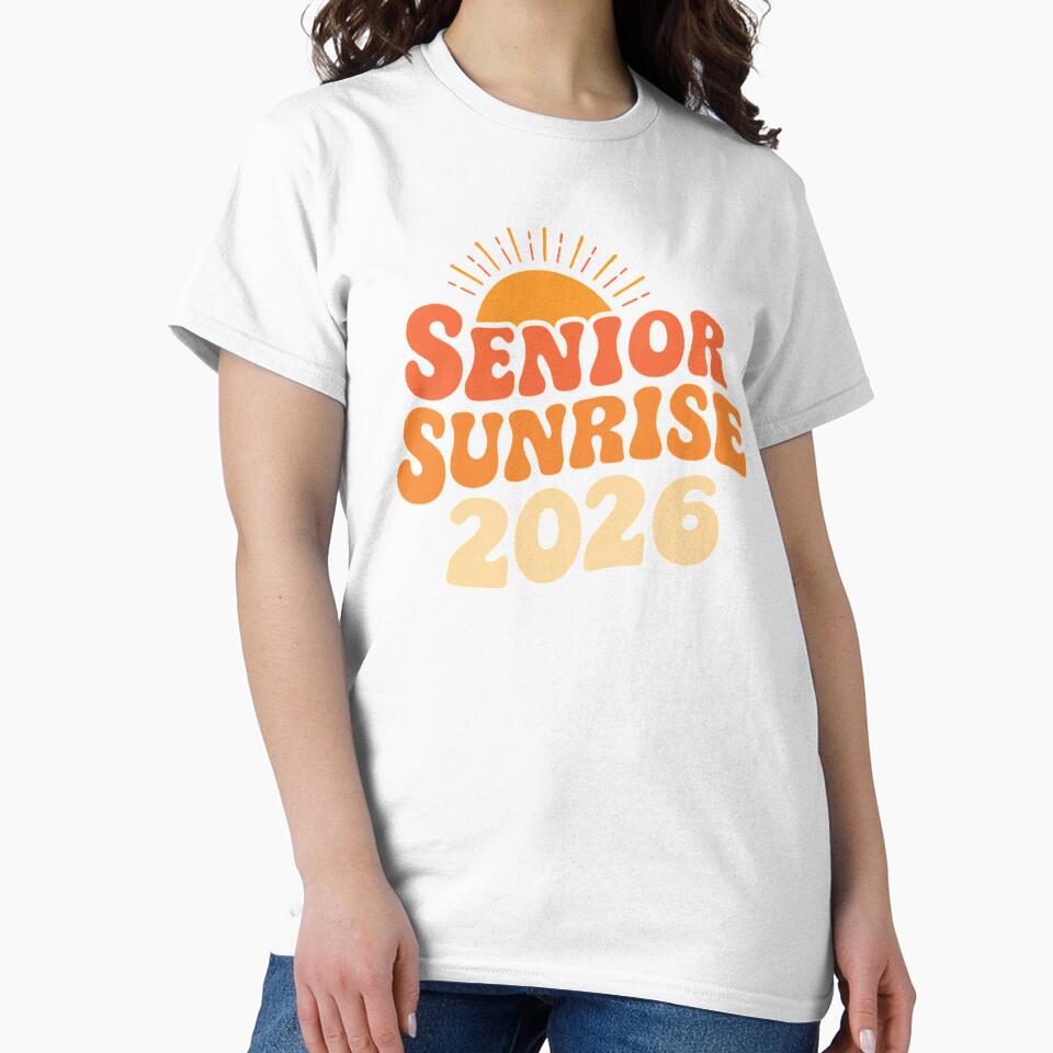 Retro Senior Sunrise 2026 High School Class of 2026 by first-shirt ⭐ ⭐ ⭐ ⭐ ⭐