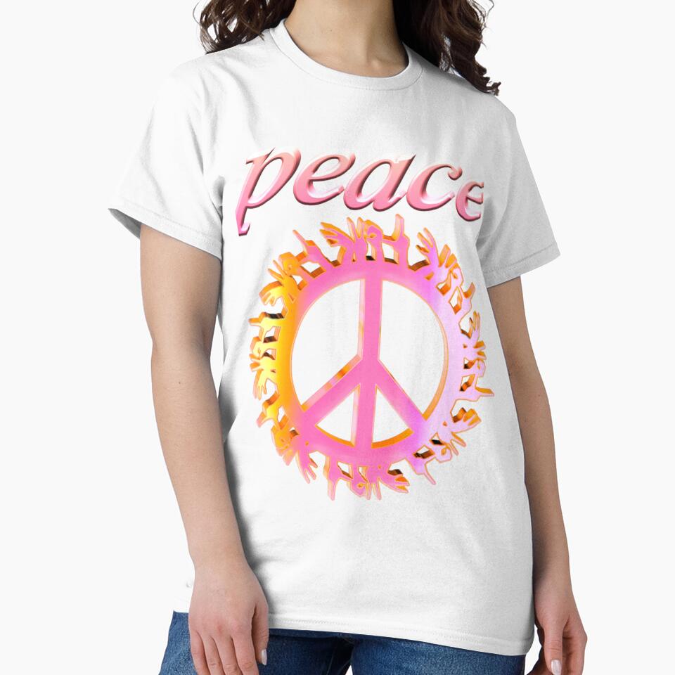 Hippie Peace Sign Art Design by Zareen Sayyed