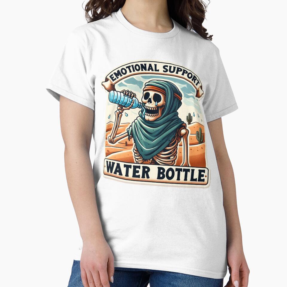 Emotional Support, Emotional Support Water Bottle by vectcd