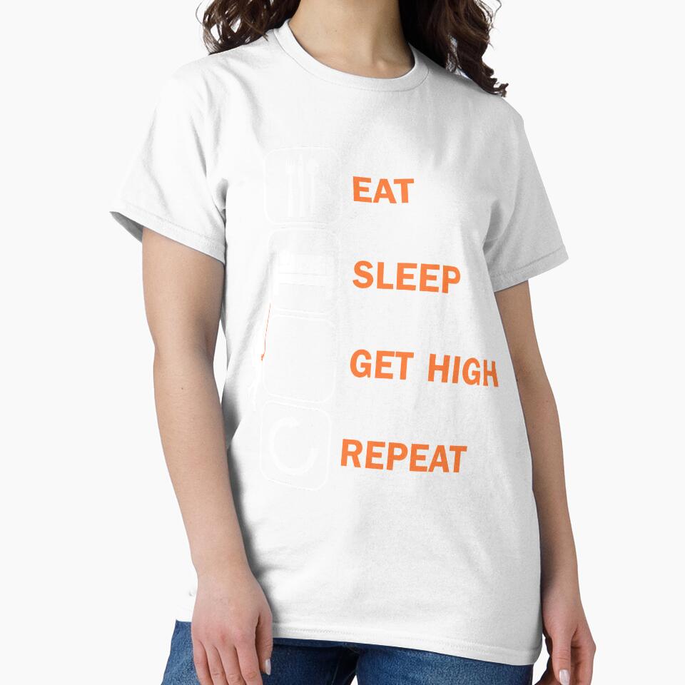 Eat Sleep Get High Climbing Bouldering Climbers by DerNerd