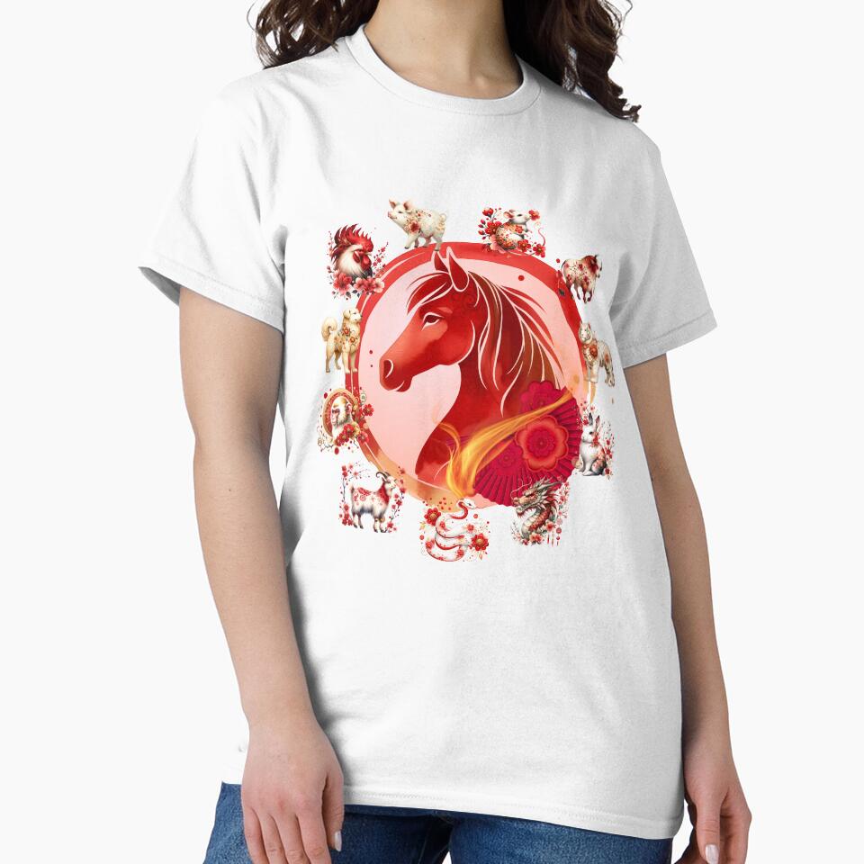 Chinese Lunar New Year Horse Design 2 by my-green-gecko