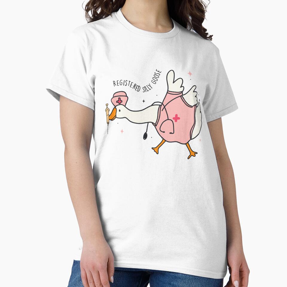 Certified Nurse Goose – Funny Pink Nurse Goose Design for Silly RN Energy by BeautyofColor