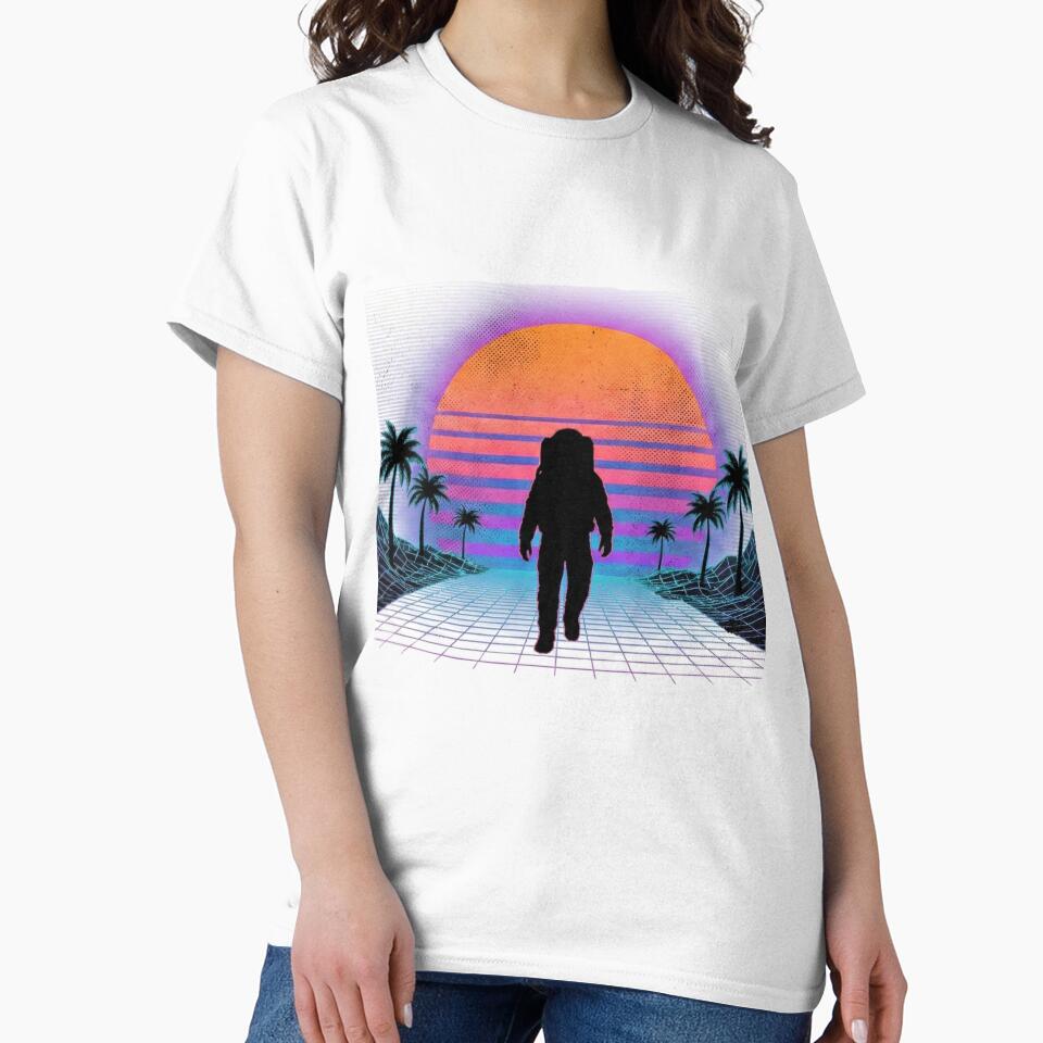 Retro Synthwave Astronaut - 80s Vaporwave Sunset Aesthetics by vismark