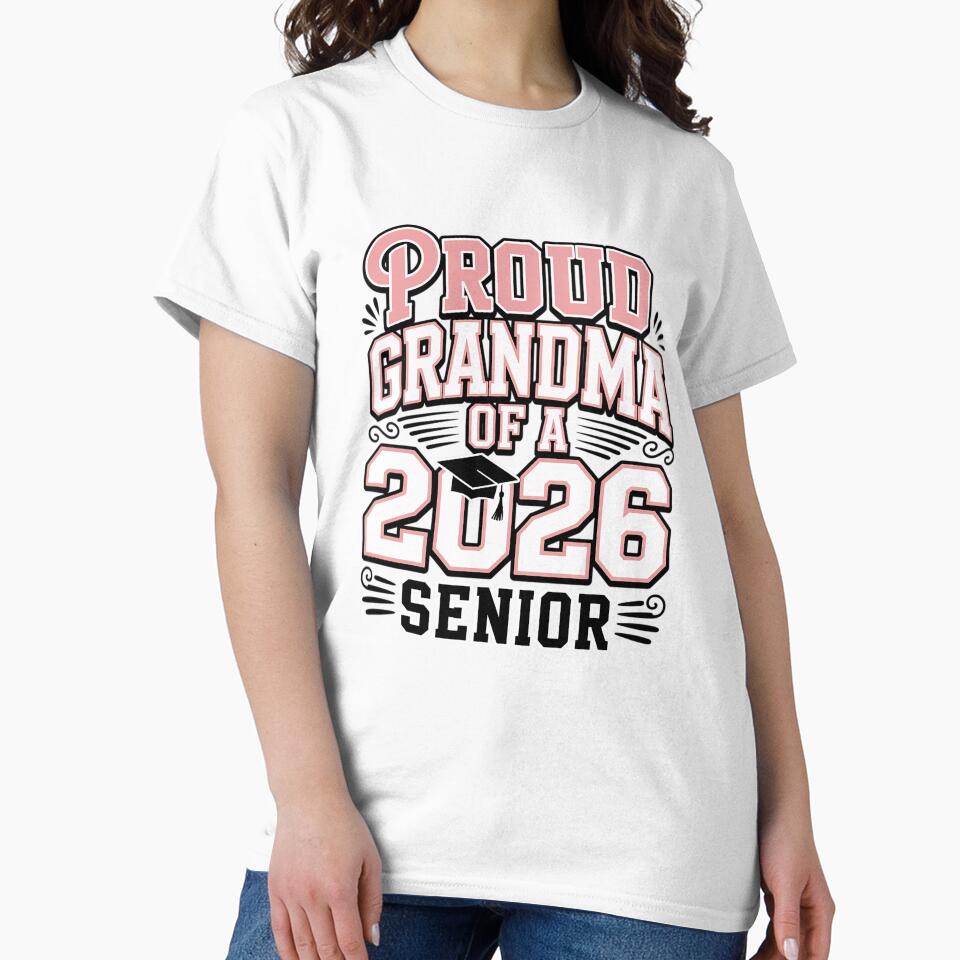 Proud Grandma Class 2026 Senior Graduate Graduation Matching by Rrettgison