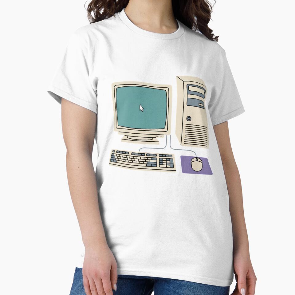 Retro 90s Computer Aesthetic Vintage PC Tech Geek Men Women by clothesy7