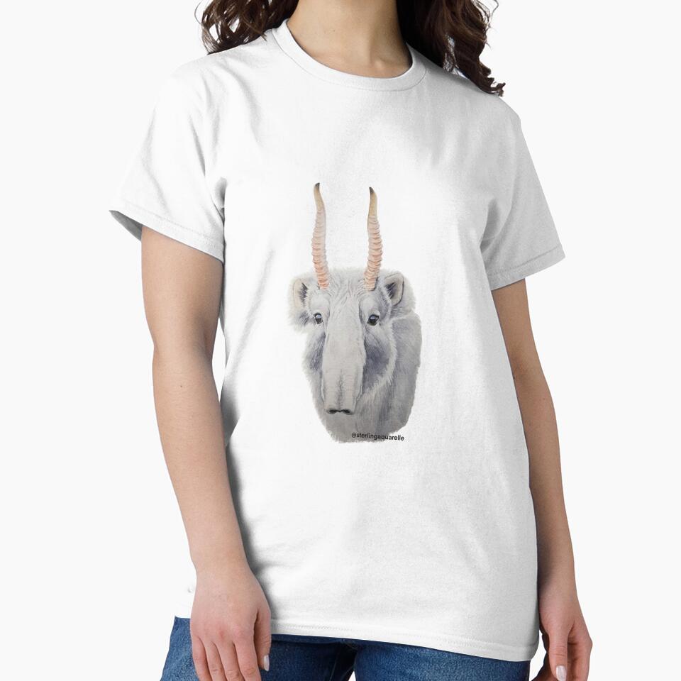 Watercolor Saiga Painting by SterlingAq